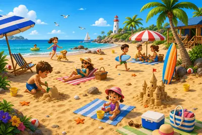 Um dia na praia