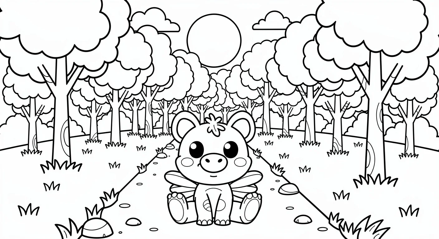 Forest Coloring Page