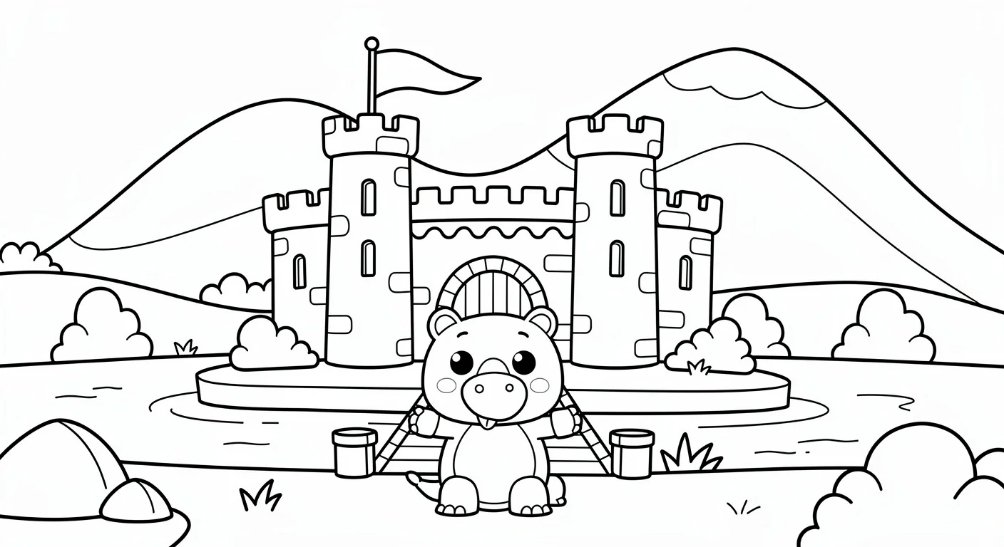 Castle Coloring Page