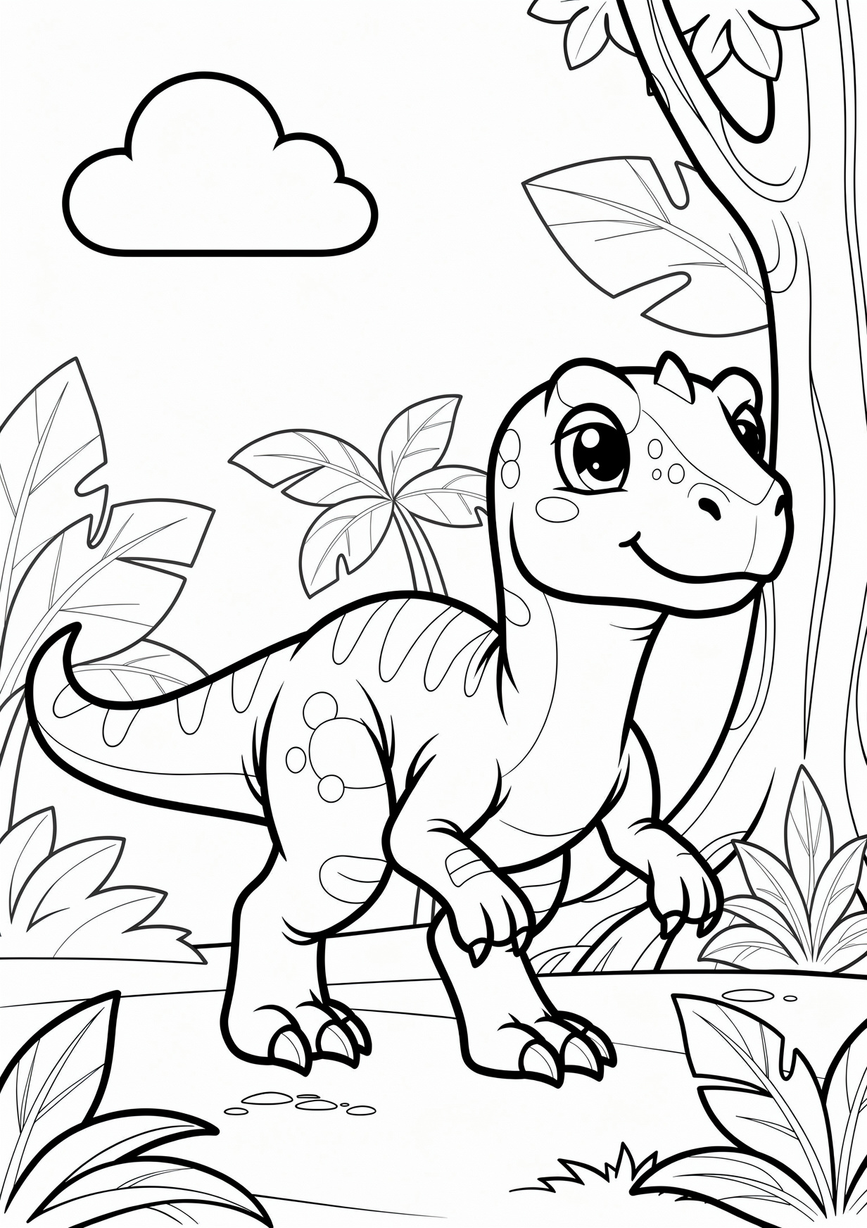 dinosaurio kawaii tierno