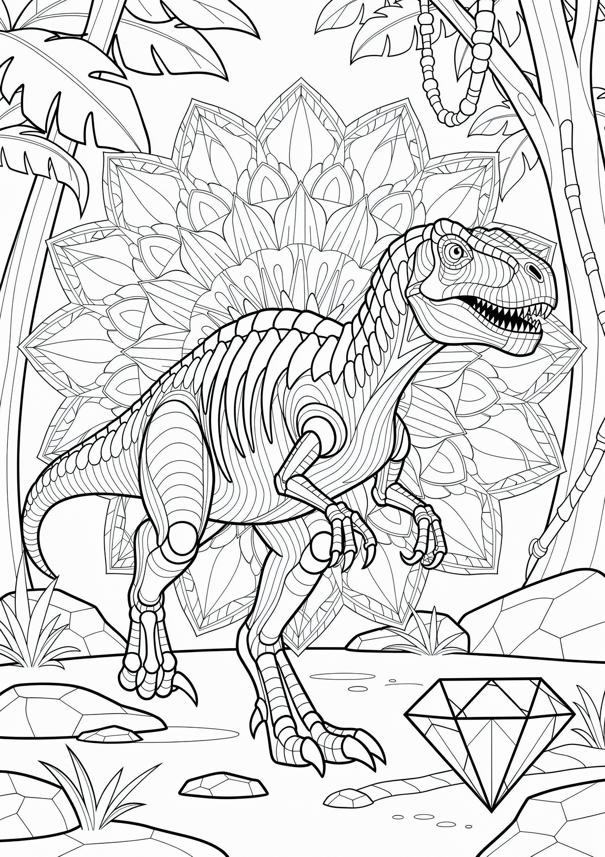 dinosaurio mandala