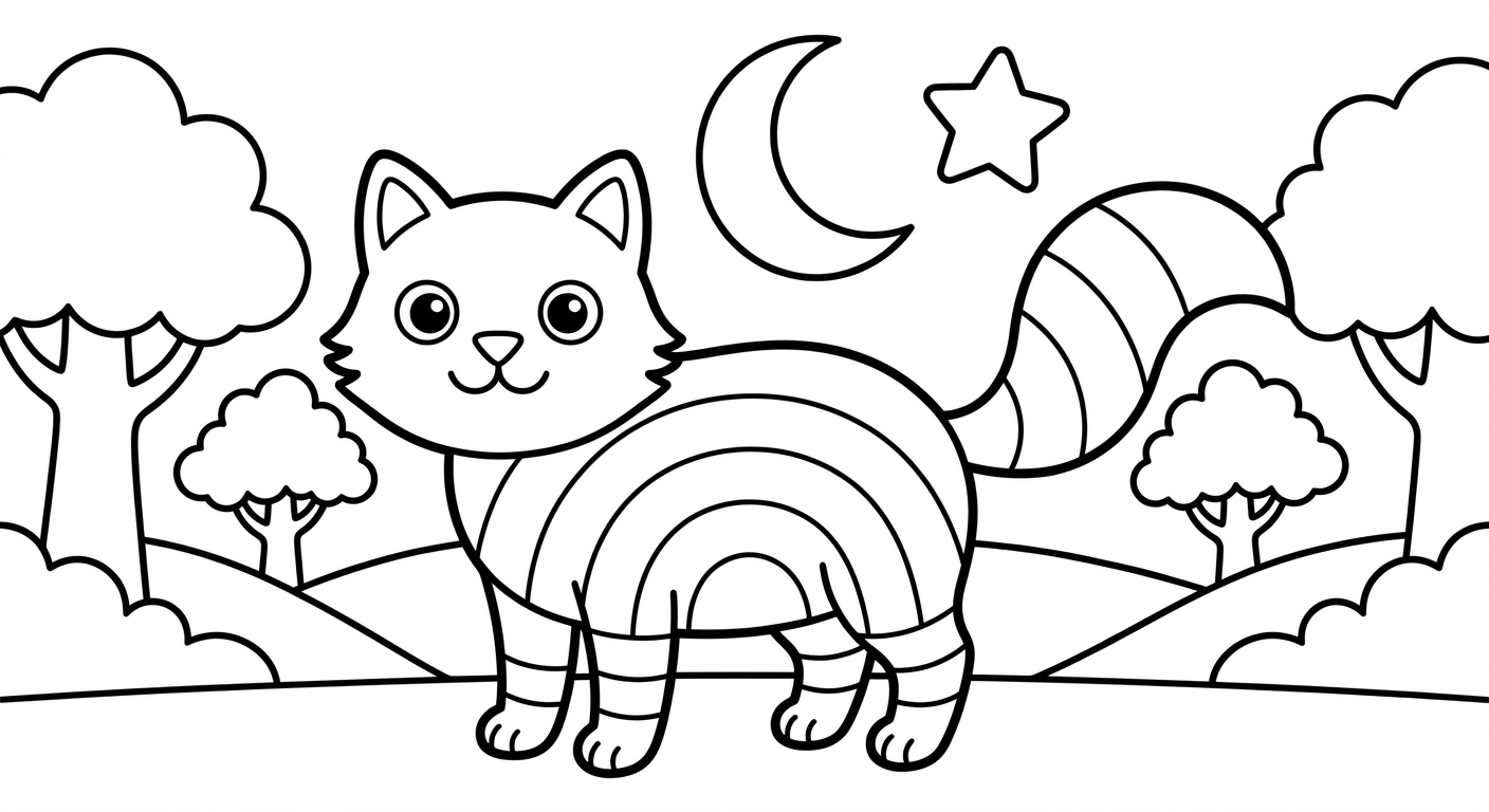 gato arcoiris