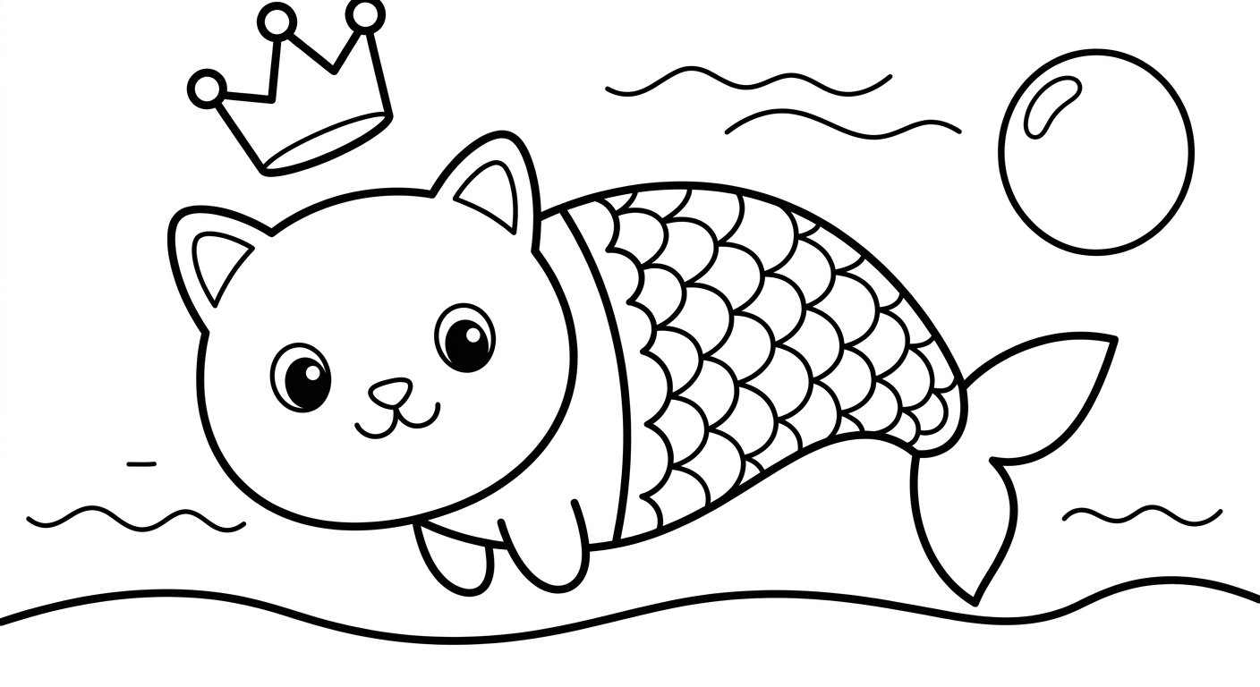 gato cola de sirena