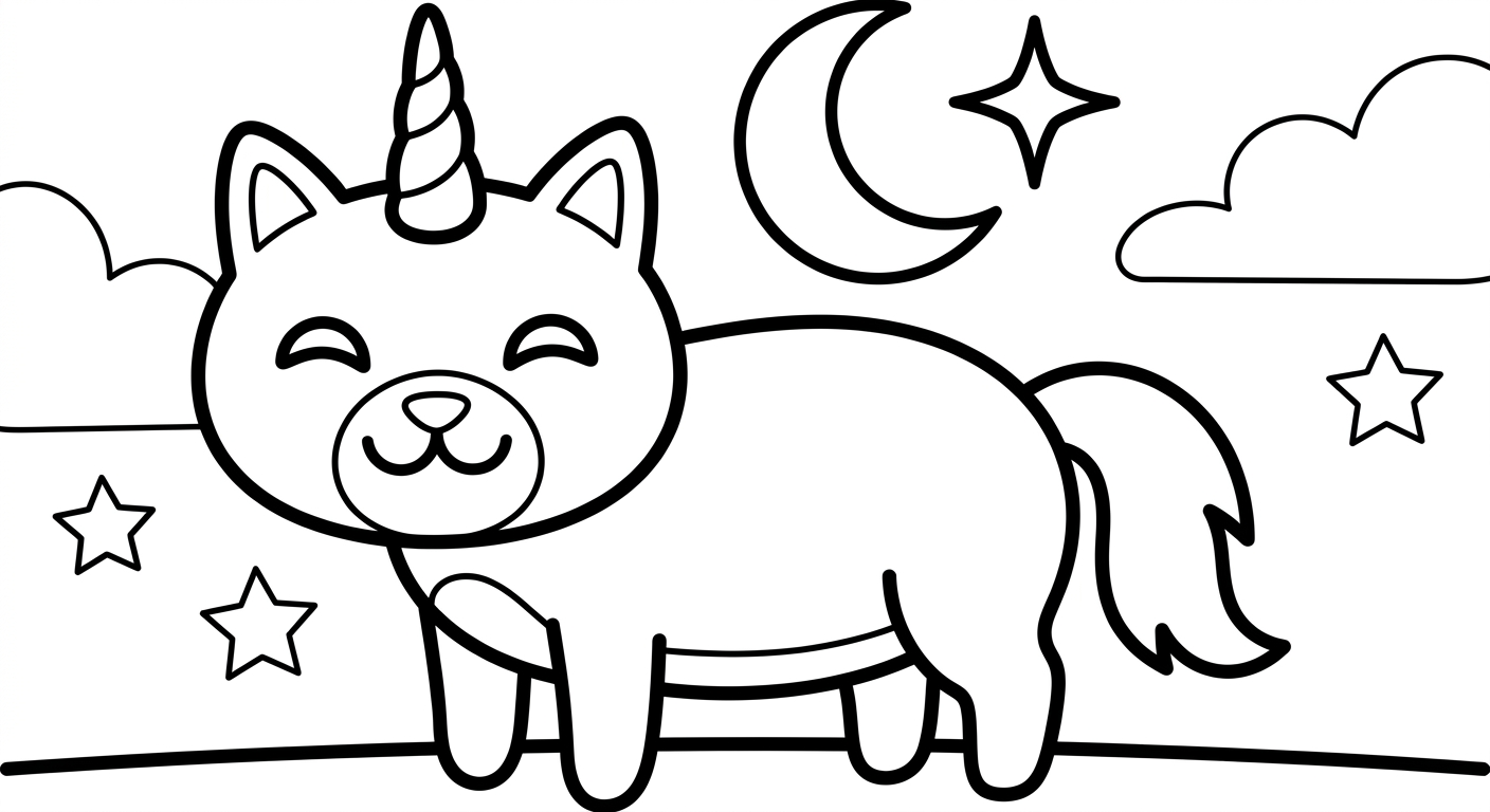 gato unicornio