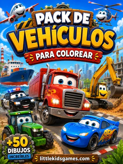 Mi Libro de Vehículos para Colorear