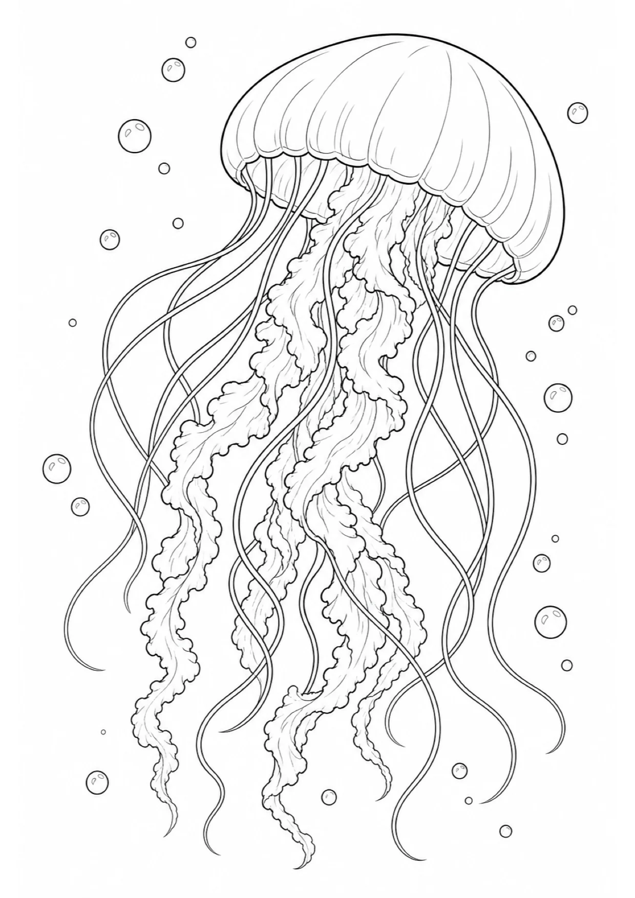 Dibujo de Medusa para Colorear e Imprimir