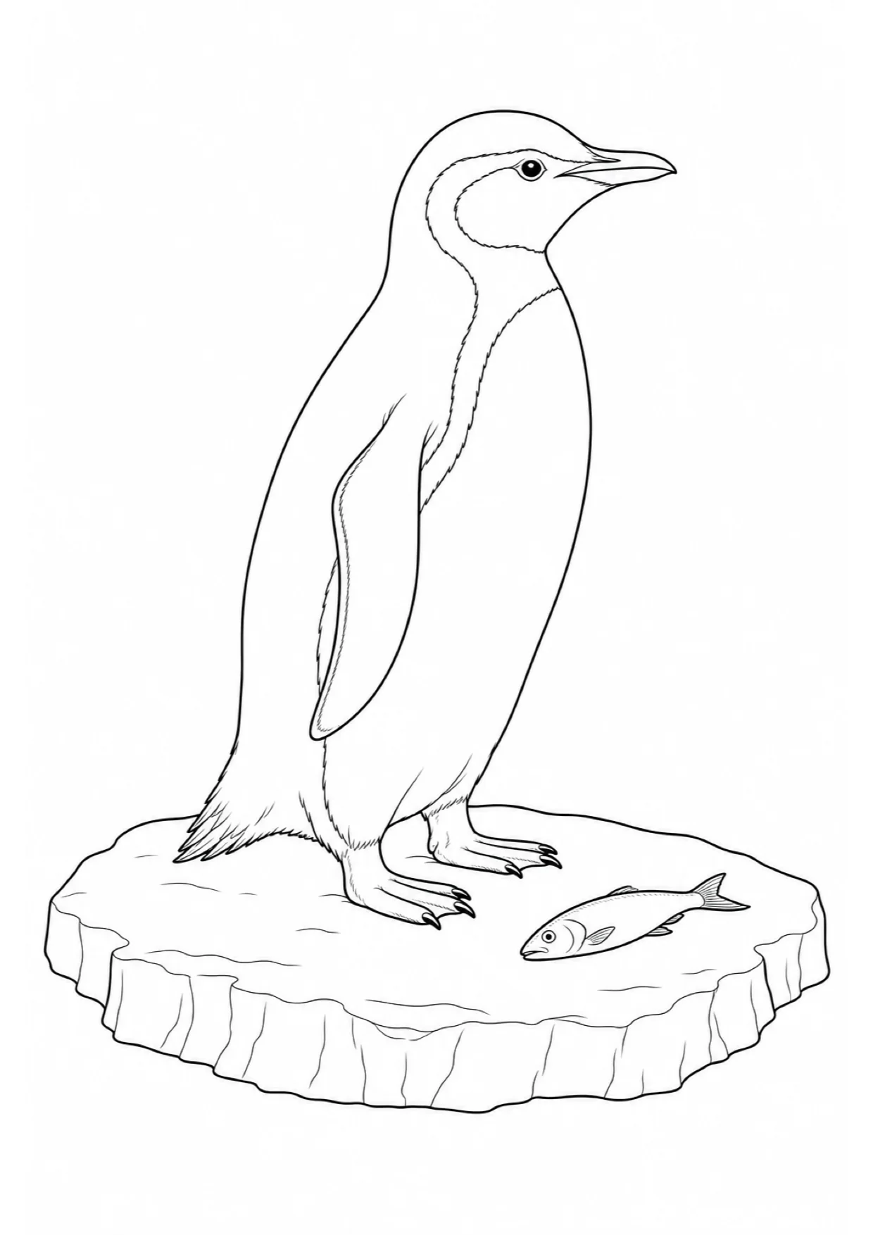 Dibujo de Pingüino para Colorear e Imprimir