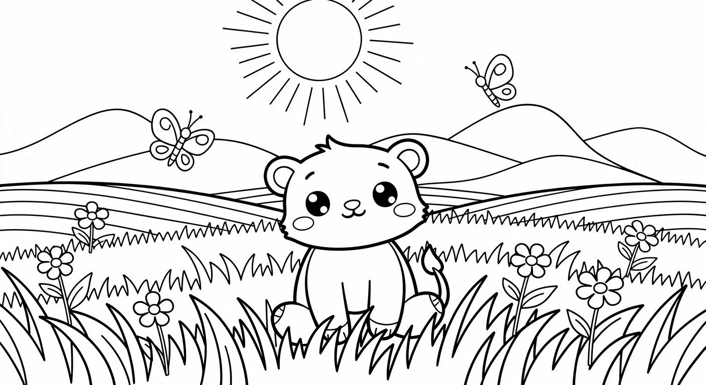 Meadow Coloring Page