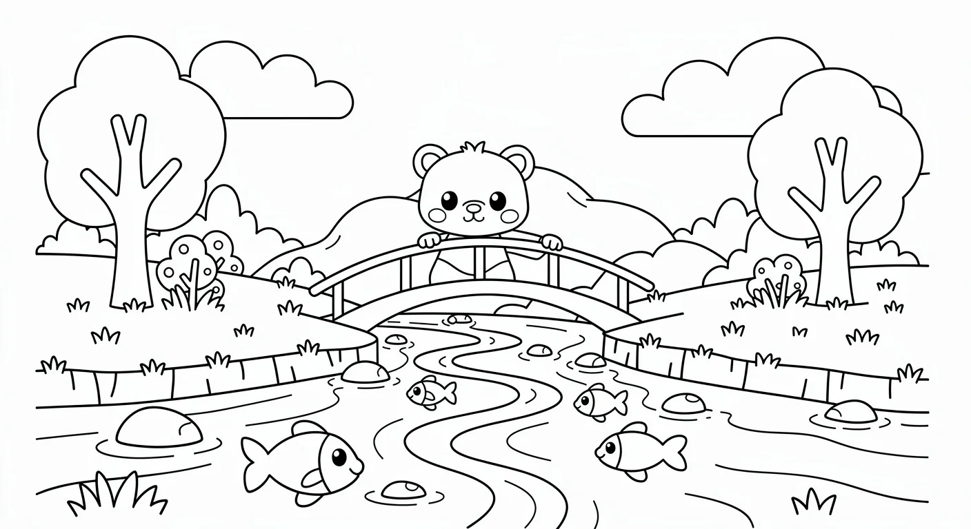 River Coloring Page