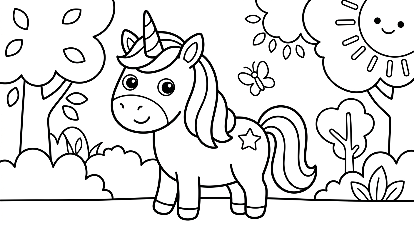 unicornio kawaii