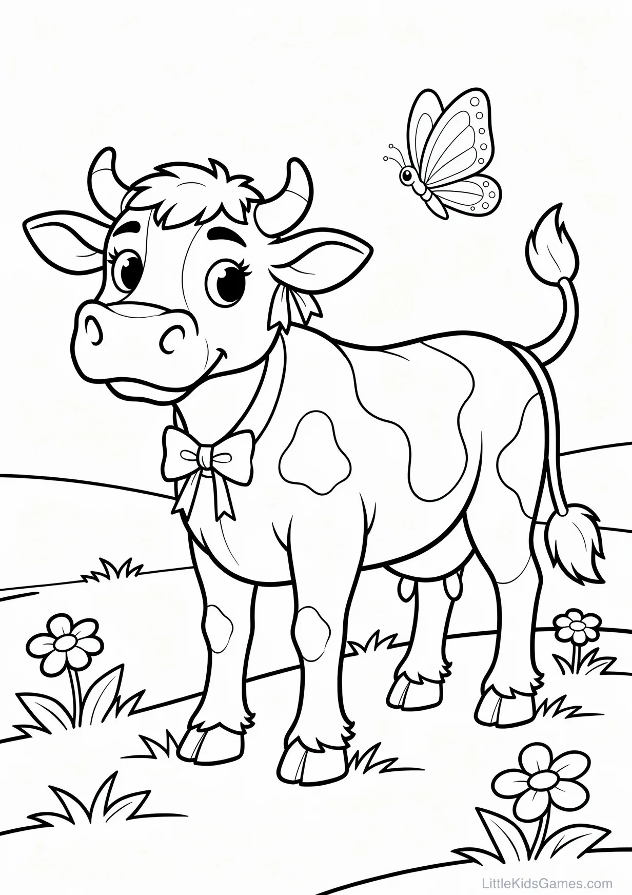 Desenho da Vaca Lola para Colorir para Maiores de 6 Anos