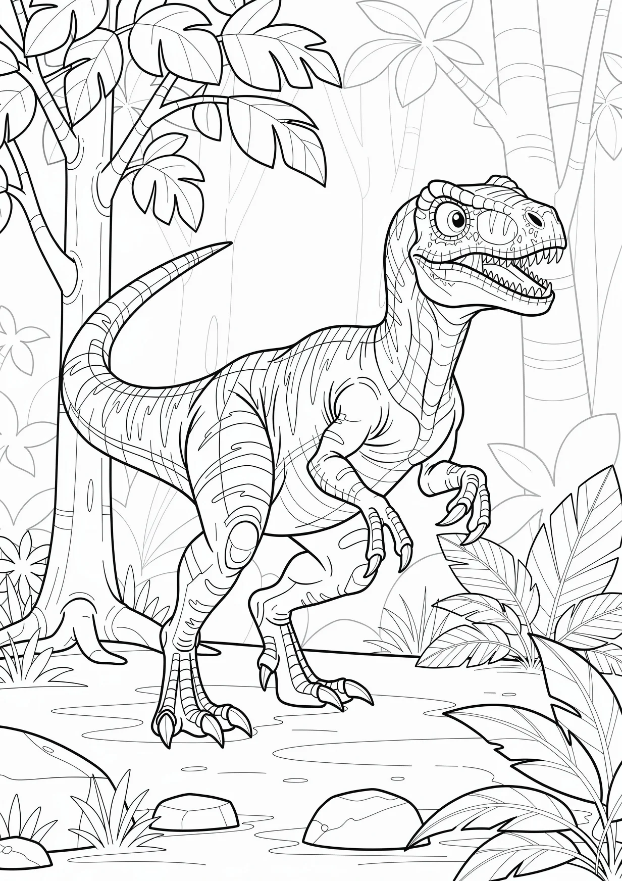Dibujo de Velociraptor blue para Colorear para Mayores de 6 Años