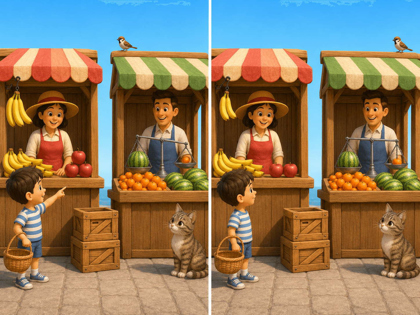 Diferenças na frutaria