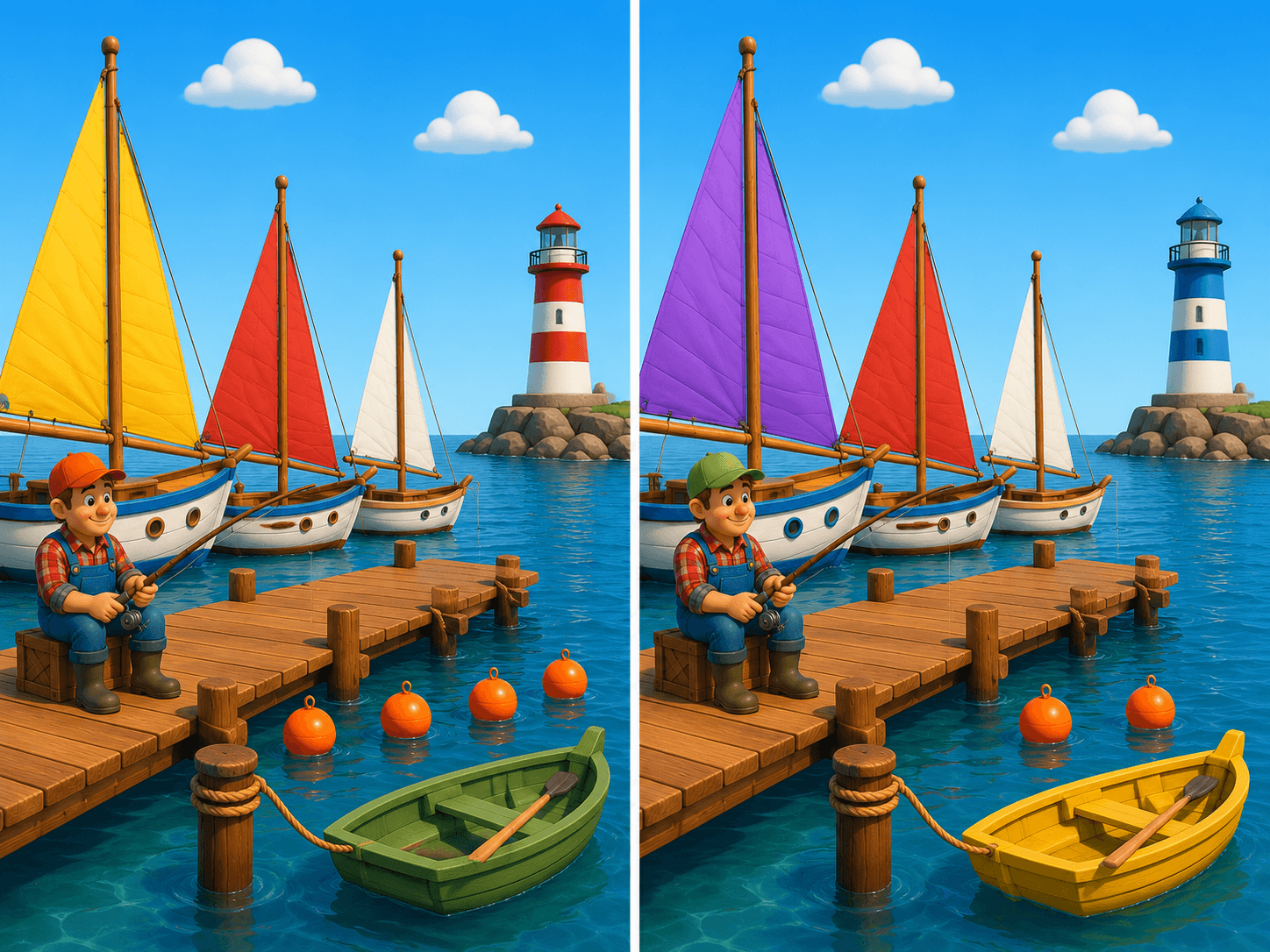 Diferenças no porto