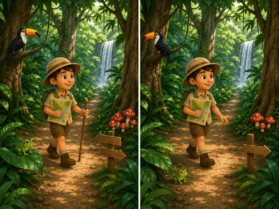 Diferenças na selva tropical