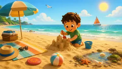 Encontrar formas na praia