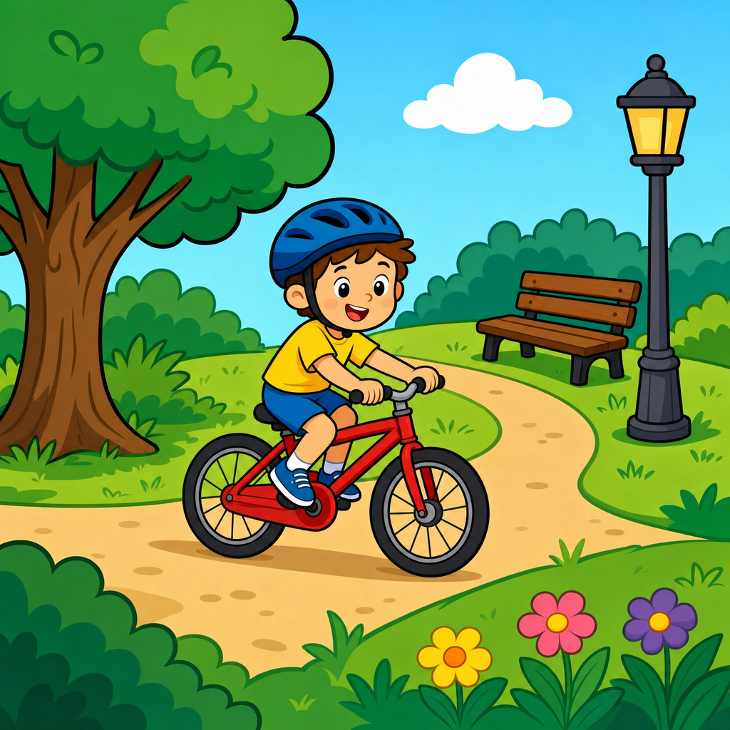 Quebra-cabeça de Bicicleta para Crianças de 2 a 8 Anos (4, 9 e 16 Peças)