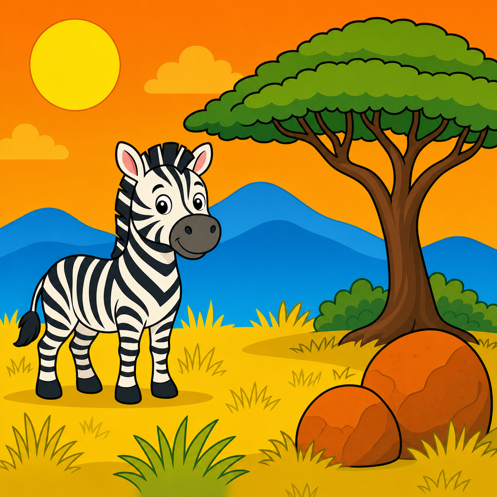 Quebra-cabeça de Zebra para Crianças de 2 a 8 Anos (4, 9 e 16 Peças)