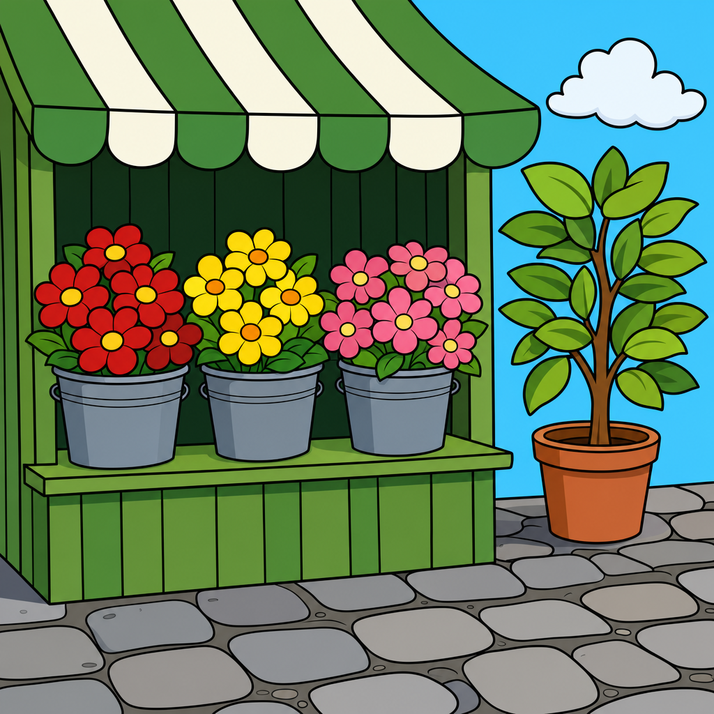 Quebra-cabeça de Floricultura para Crianças de 2 a 8 Anos (4, 9 e 16 Peças)