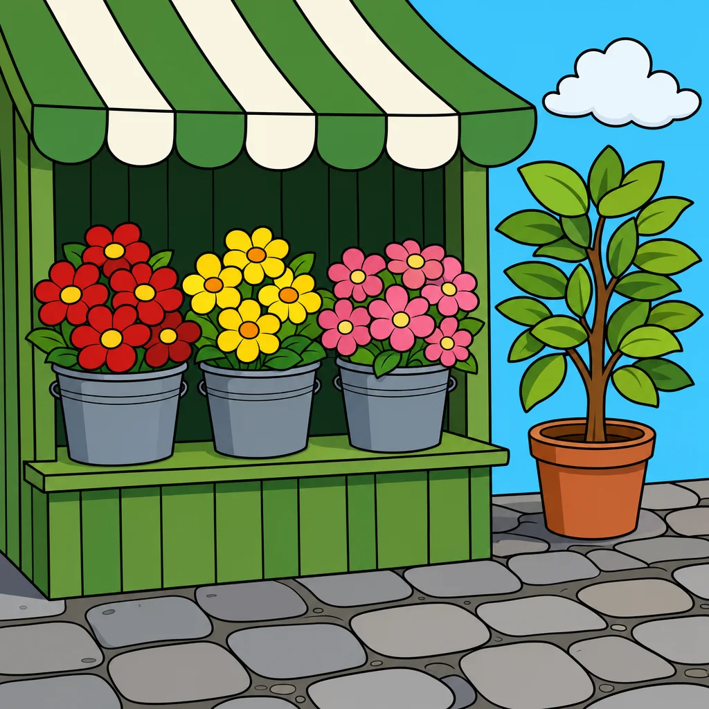 Quebra-cabeça de Floricultura para Crianças de 2 a 8 Anos (4, 9 e 16 Peças)