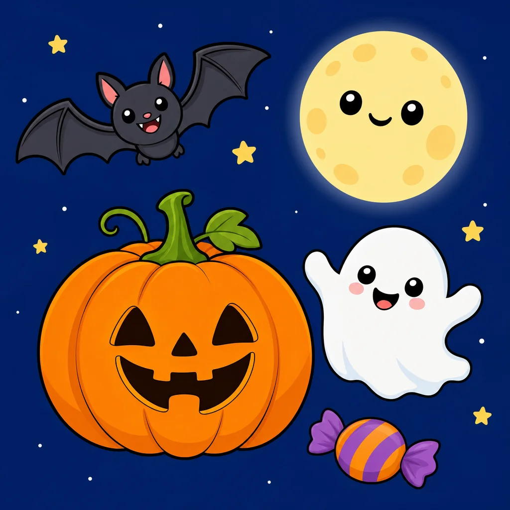 Quebra-cabeça de Halloween para Crianças de 2 a 8 Anos (4, 9 e 16 Peças)