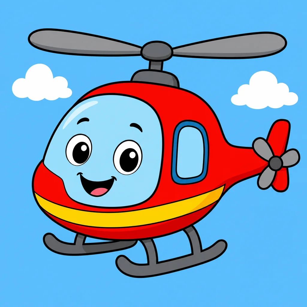 Quebra-cabeça de Helicóptero para Crianças de 2 a 8 Anos (4, 9 e 16 Peças)