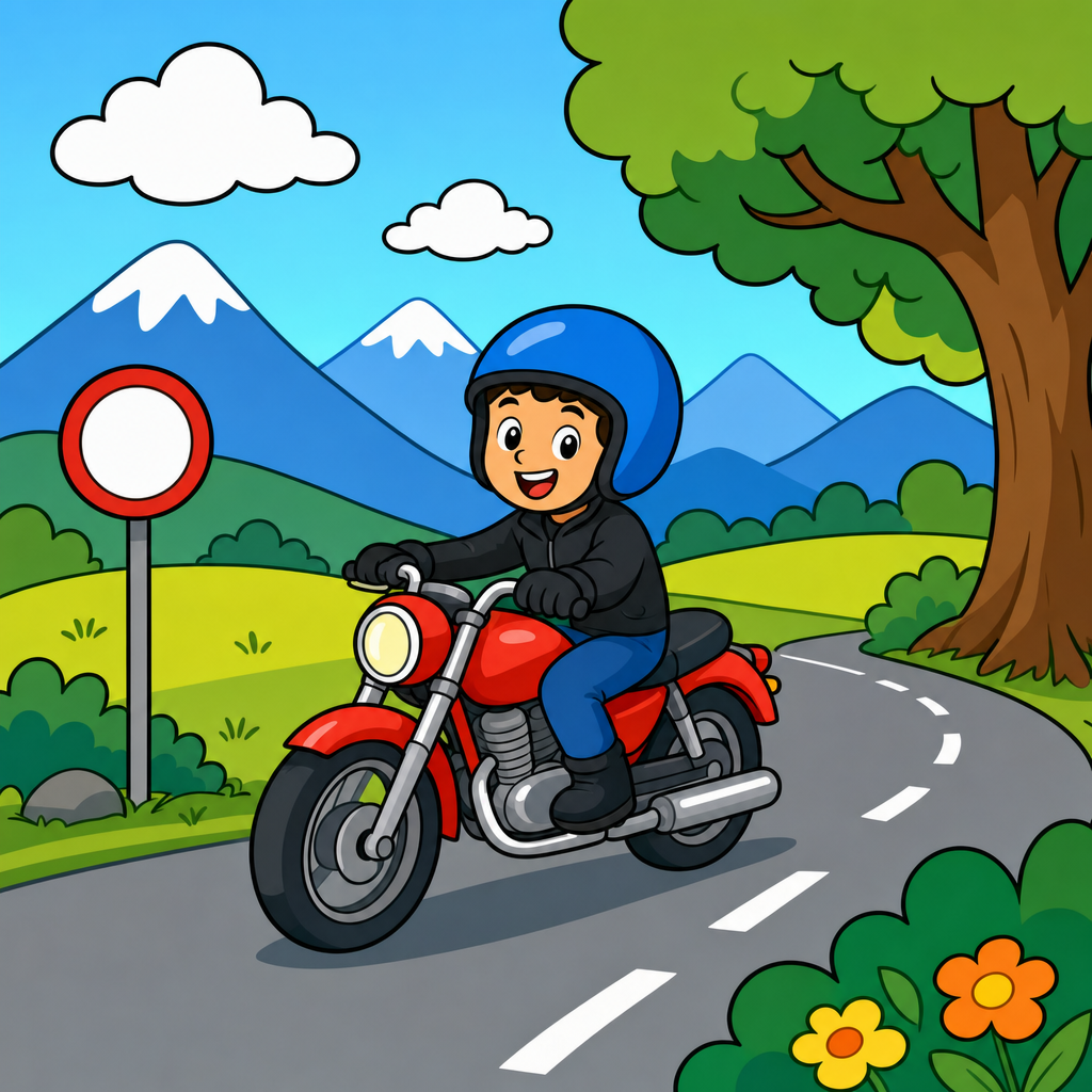 Quebra-cabeça de Moto para Crianças de 2 a 8 Anos (4, 9 e 16 Peças)