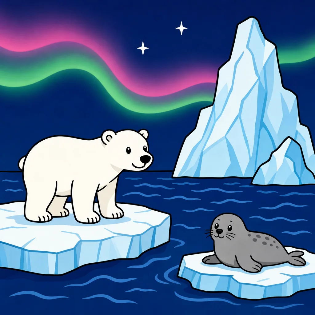 Quebra-cabeça de Urso Polar para Crianças de 2 a 8 Anos (4, 9 e 16 Peças)