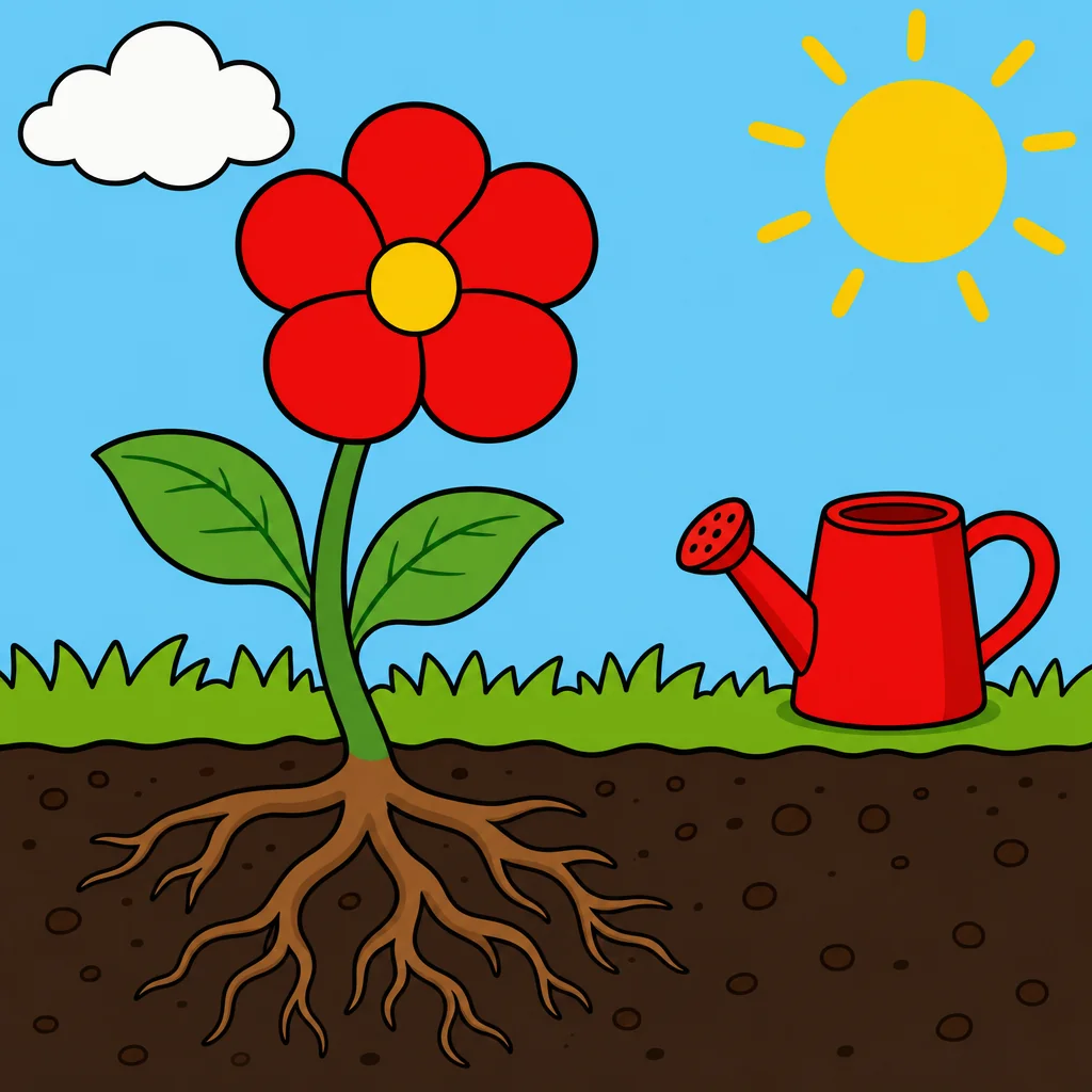 Quebra-cabeça de Partes da Planta para Crianças de 2 a 8 Anos (4, 9 e 16 Peças)