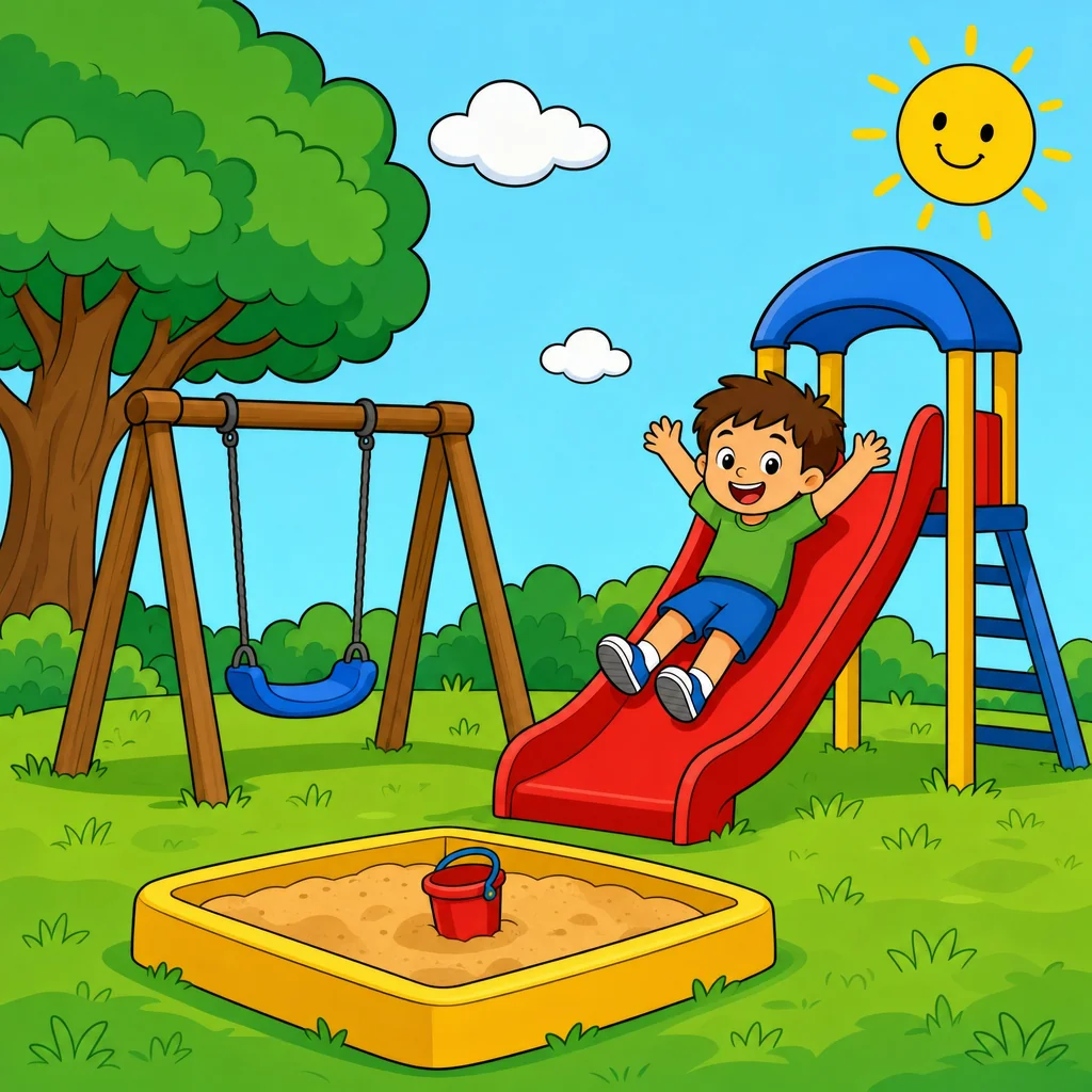 Quebra-cabeça de Parquinho para Crianças de 2 a 8 Anos (4, 9 e 16 Peças)